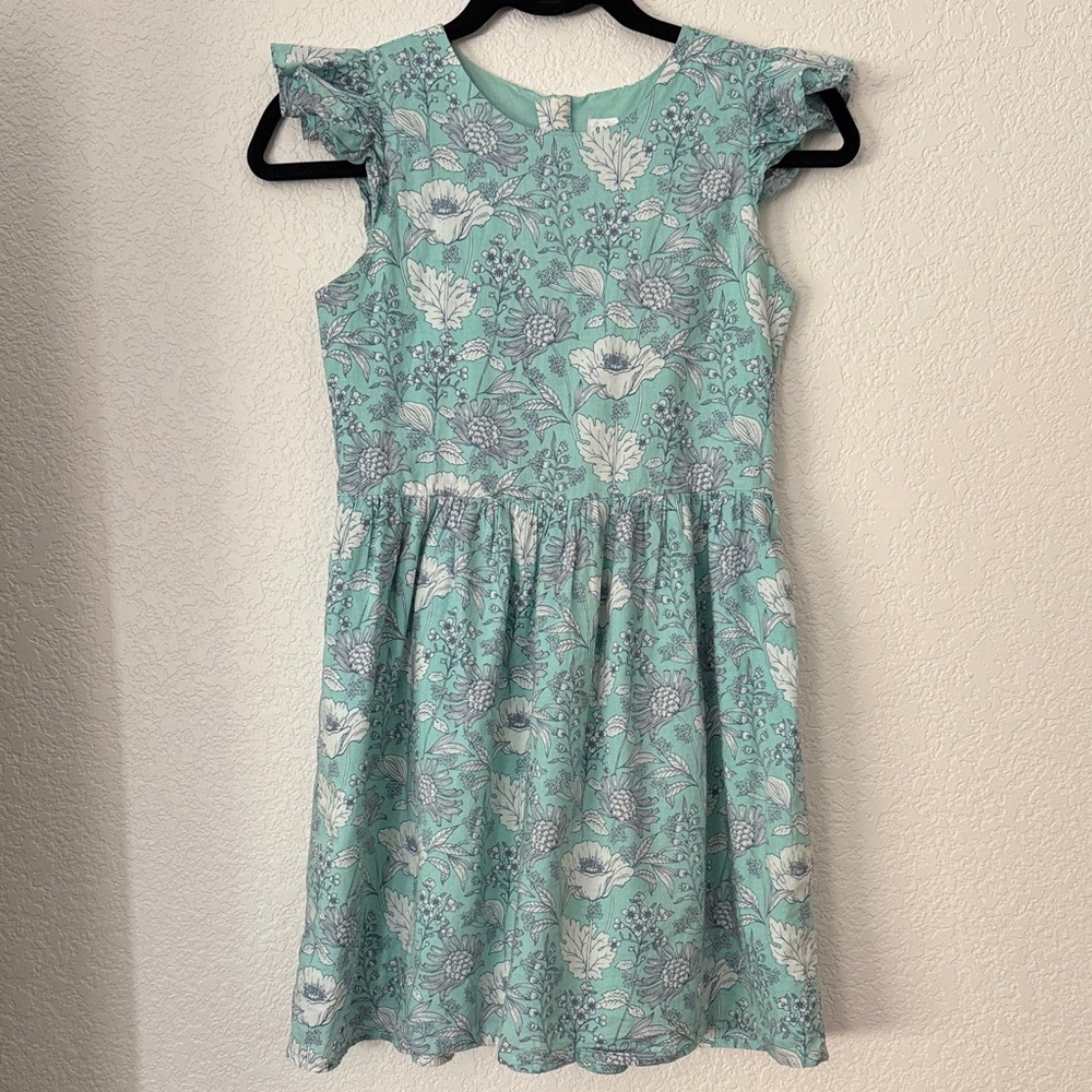 Gap Floral Mint Green Kids Dress